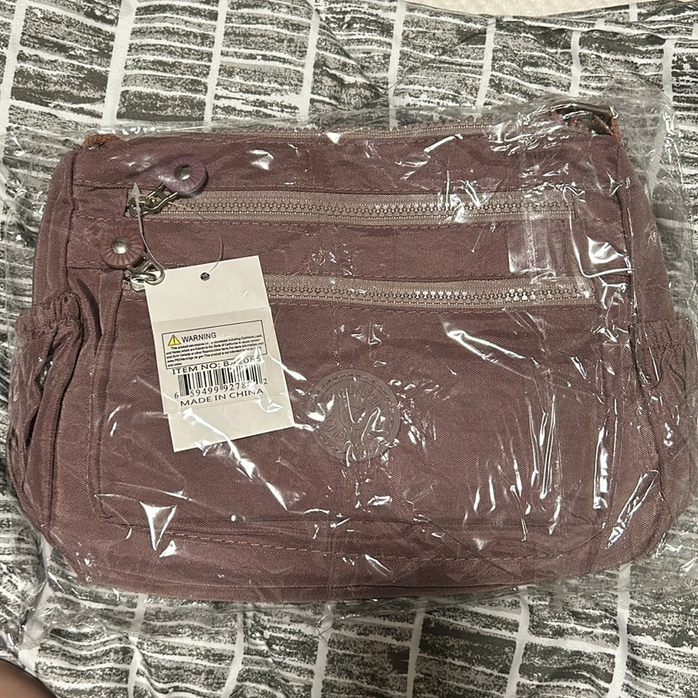 Light violet Crossbody Bags for Women Waterproof Tote Bag Casual Nylon